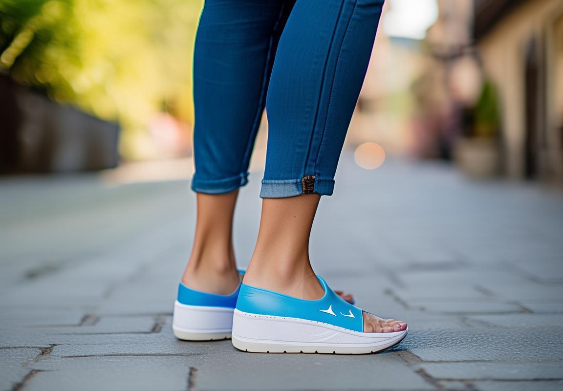 Sandalias Mizuno Relax Slide 2 Para Mujer Azules/Blancos 8764213-WJ, No Dejes Pasar Esta Oportunidad, Calzado Ideal