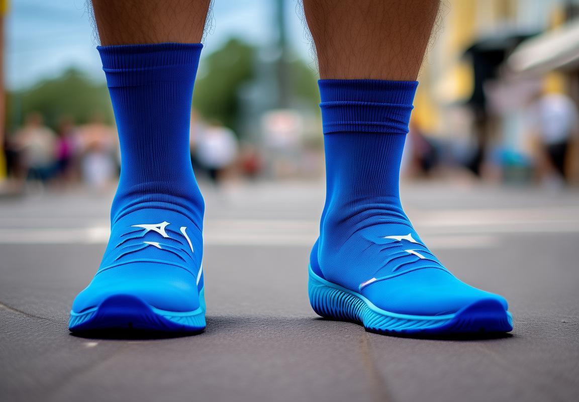 Mizuno Socks Azules para Hombres: Calidad, Estilo y Funcionalidad en Running