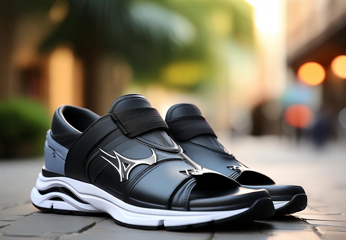 Sandalias Mizuno Relax Slide 2 Para Mujer Negros/Blancos 4369108-JL: No Dejes Pasar Esta Oportunidad, Calzado Ideal