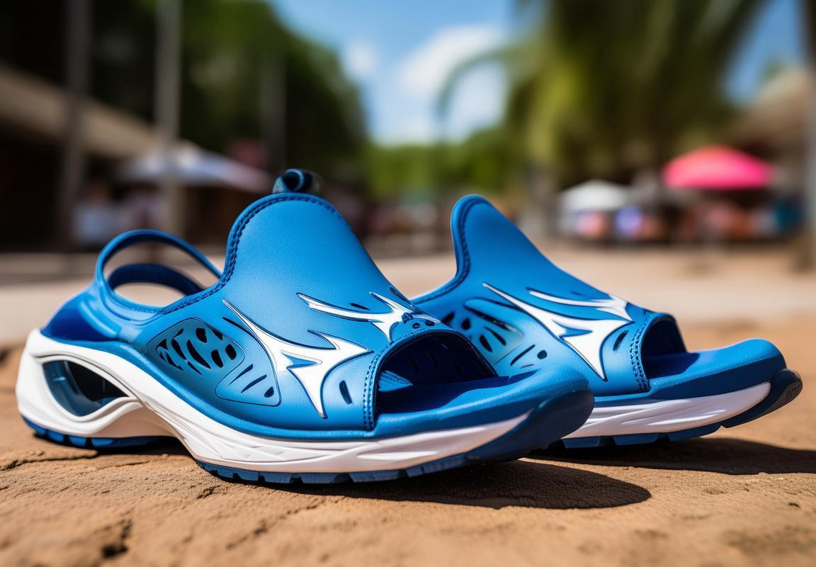 Sandalias Mizuno Relax Slide 2 Para Mujer Azules/Blancos 8764213-WJ, ¡No dejes pasar esta oportunidad! Calzado ideal