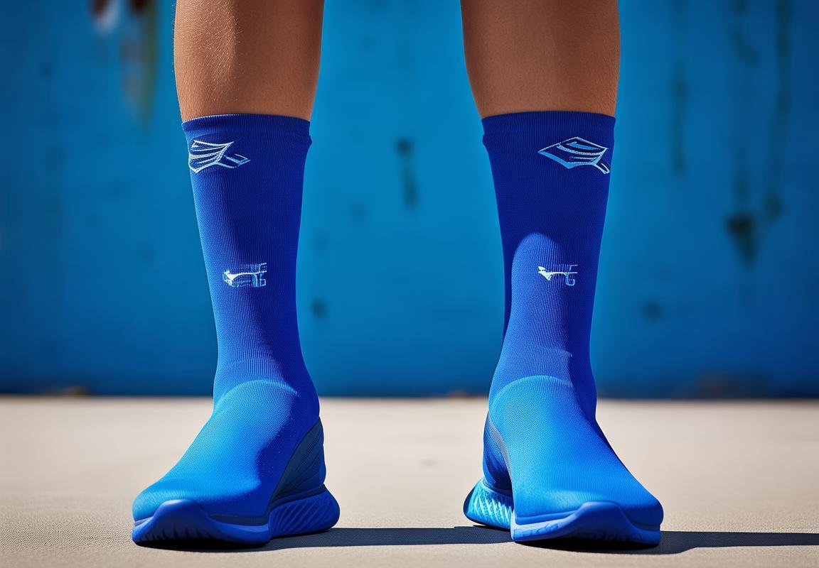 Oferta Exclusiva: Calcetines Mizuno Azules para Hombres en Guadalajara - Marca Mizuno, Running y Alo